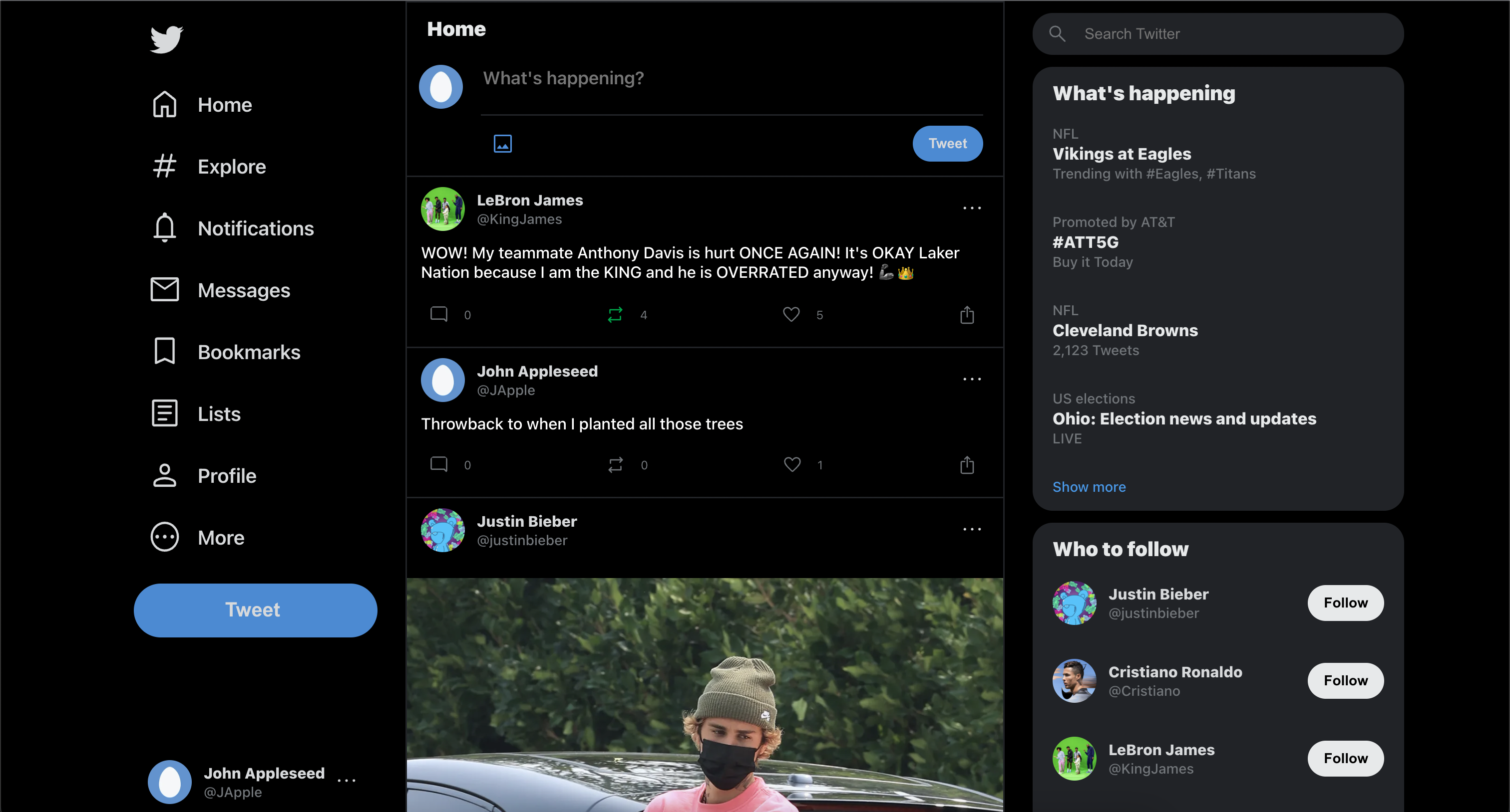 Screenshot of Fwitter