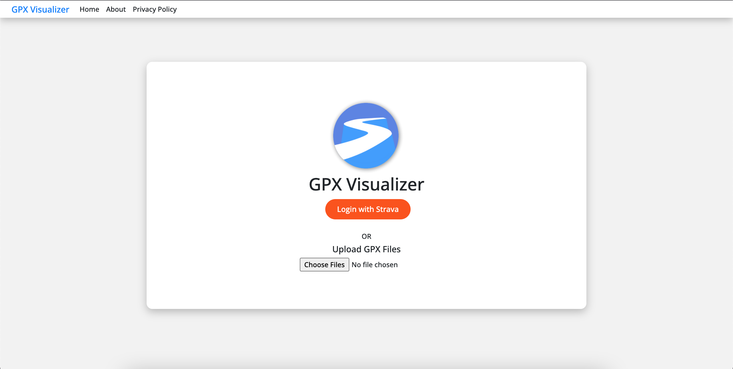 Screenshot of GPX Visualizer